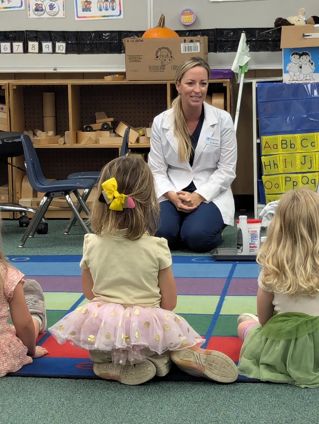 Kids learning about cavities and dental health